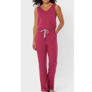 NWT AKHG renew bamboo tank jumpsuit sz XL